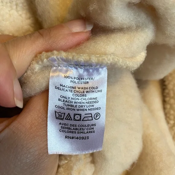 LOFT Women’s Sherpa Cozy Cowl Neck Aztec Design Sweater Size XL - Picture 5 of 5